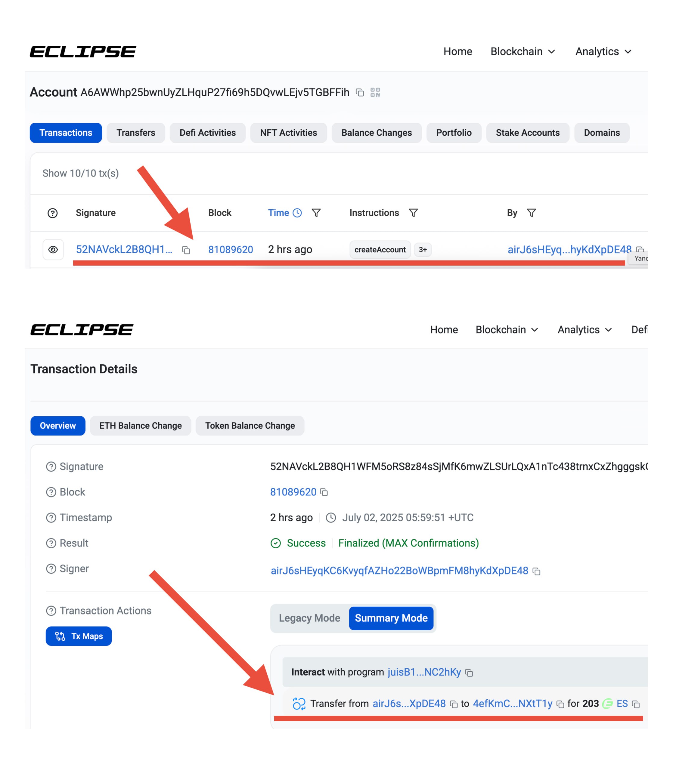 Eclipse начали рассылку токенов Если ты фармил этот проект можешь перейти в сканер, вбить свой кошелёк и глянуть в последней транзакции число токенов. На мультах с активной отработкой Eclipse рисует по 100-200 токенов. В это же время на кошельках с нулевой историей взаимодействий балансы по 3-5 тысяч токенов ES, получается история Scroll повторяется, и мы можем увидеть очередную контору хитрецов. Также выкатили сайт с клеймом, возможно там будут раздавать вторичные дропы. При этом общий саплай - 1 миллиард токенов.