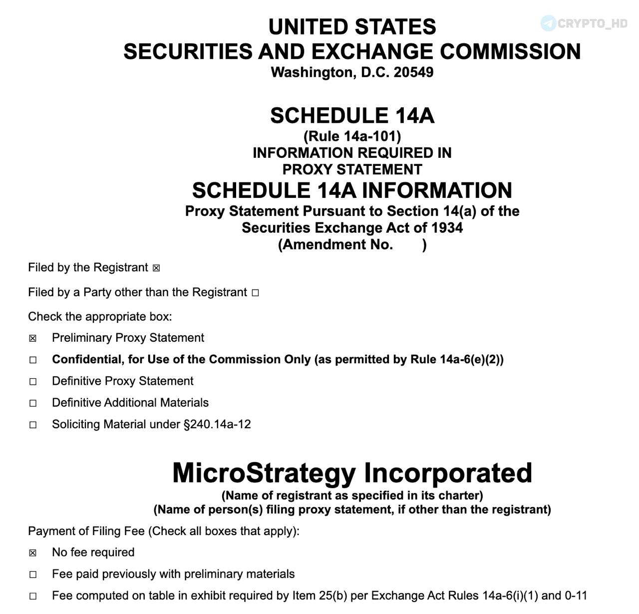 В MicroStrategy планируют увеличить объем акций класса А с 330 млн. до 10,33 млрд. и привилегированных акций c 5 млн. до 1,005 млрд. для ускорения плана "21/21", направленного на покупку BTC.  doc   Ранее:  - докупил BTC - «системный крах» - астероид  Crypto Headlines