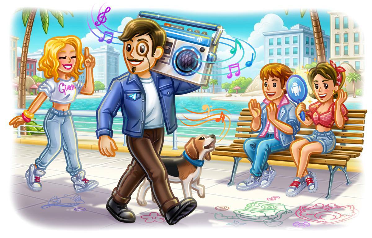 Команда Telegram выпустила обновление до версий 12 0 для Android и 6 1 для ПК Пользователи смогут добавлять музыку в профиль и устанавливать в чатах уникальные фоновые картинки на базе своих коллекционных подарков В мессенджере также появилось мини приложение Stickers для создания стикеров и эмодзи Все нововведения www spot uz ru 2025 09 01 tg music Telegram Instagram YouTube