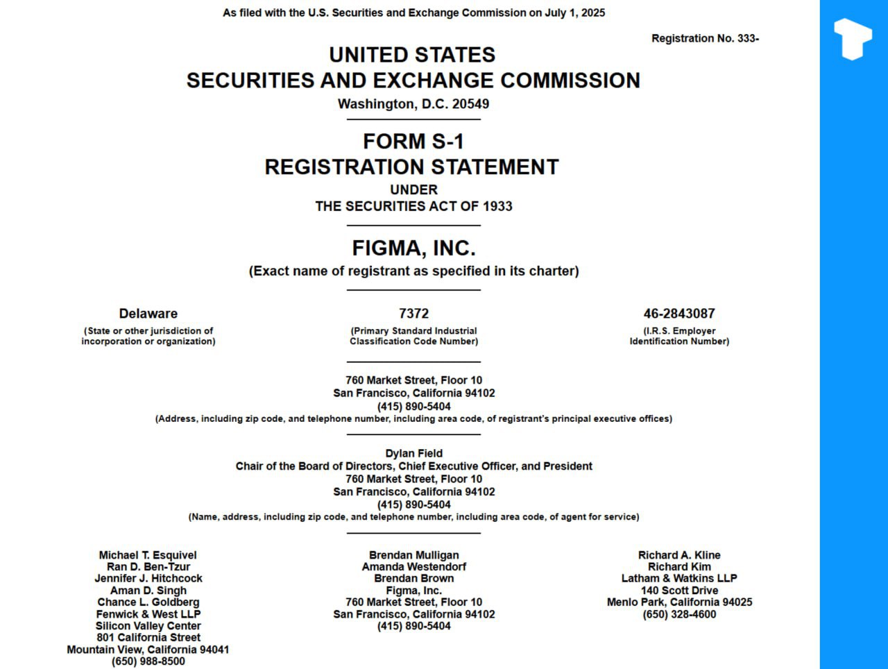 Платформа облачного дизайна Figma подала заявку на IPO и раскрыла информацию о $69,5 млн в спотовых биткоин-фондах ETF по состоянию на 31 марта 2025 года.  В мае совет директоров компании одобрил план инвестиций в биткоин на сумму $30 млн, начиная с покупки USDC для конвертации.    Telegram   X    Сообщество   Источник