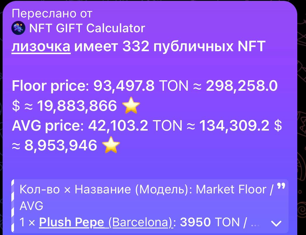 В Москве девушку ограбили на $300k в Telegram-подарках Якобы некий парень пригласил молодую девушку на встречу. Они вместе поехали на такси. Остановились у банкомата. Он обманом завладел ее телефоном и вышел из машины, чтобы без лишних глаз сменить номер ее telegram-аккаунта на анонимный. По длительному отсутствию девушка заподозрила неладное. Как только парень вернулся, жертву высадили, а парень уехал с таксистом. Всего на угнанном аккаунте находились 332 подарка, в том числе 50 пеп, общей стоимостью более $300K на момент похищения. Полный список можно найти здесь. Некоторые из украденных гифтов уже были проданы. Маркетплейсы в курсе инцидента и проводят собственные проверки. По сообщениям в чатах, можно предположить, что парень был не дурак полудить в казино. И, судя по количеству его персональных данных в чатах, как будто совсем скоро его найдут либо хейтеры, либо полиция. Тем временем коммунити захлестнула волна резонанса, какой не было со временем публикации семейного архива Ирины Болгар. Сочувствуем девушке и ждем развязку этой криминальной драмы.