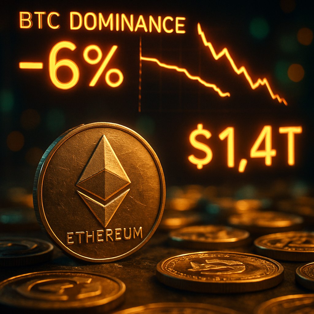 Coinbase в своем последнем исследовательском отчете сообщила, что текущие рыночные условия указывают на возможное начало полномасштабного сезона альткойнов.     Доминация биткоина снизилась с 65% до 59%, в то время как рыночная капитализация альткойнов достигла отметки в \$1.4 трлн. Это может свидетельствовать о растущем интересе к альткойнам среди инвесторов.    Наши ссылки   Торгуем на Bybit   Pro Energy