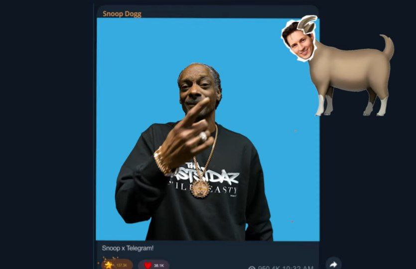 Snoop Dogg выпустил песню, посвящённую Telegram подаркам