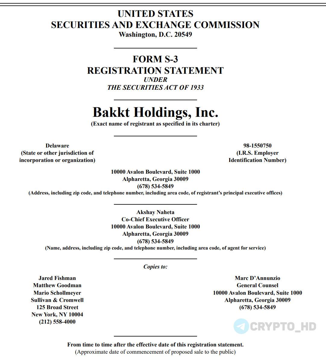 Компания Bakkt намерена привлечь 1,000,000,000$ для покупки BTC в свои резервы – документ Bakkt – регулируемая биржа биткоин-фьючерсов и цифровых активов, основанная Intercontinental Exchange ICE , материнской компанией Нью-Йоркской фондовой биржи NYSE . Crypto Headlines