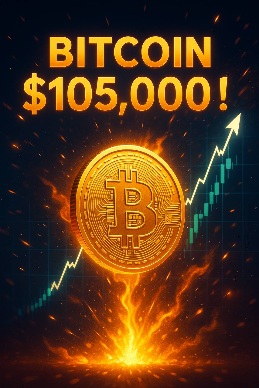 Биткоин пробил $105,000! Что происходит и чего ждать дальше? Сегодня, 18 мая 2025 года, Биткоин BTC вновь преодолел психологически важный уровень в $105,000, достигнув отметки $105,747. Это событие стало результатом нескольких ключевых факторов: Основные причины роста: Снижение тарифов между США и Китаем: Объявление о 90-дневной приостановке тарифов между двумя крупнейшими экономиками мира вызвало позитивную реакцию на рынках, способствуя росту. Институциональные инвестиции: Крупные игроки, такие как компания Strategy, приобрели значительные объёмы BTC, что усилило спрос и поддержало рост цены. Ожидания снижения процентных ставок в США: Инвесторы надеются на смягчение монетарной политики Федеральной резервной системы, что делает криптовалюты более привлекательными активами. Что дальше? Аналитики предупреждают, что уровень $105,000 остаётся серьёзным сопротивлением. Несмотря на краткосрочный прорыв, BTC уже сталкивался с откатами после достижения этой отметки. Однако, если Биткоин сможет закрепиться выше этого уровня, возможен дальнейший рост до $116,000 в ближайшие недели. Вывод: Пробитие уровня $105,000 — значимое событие для рынка криптовалют. Тем не менее, инвесторам следует сохранять осторожность, учитывая возможные колебания и неопределённость на рынке. Следите за новостями и анализируйте ситуацию перед принятием инвестиционных решений.