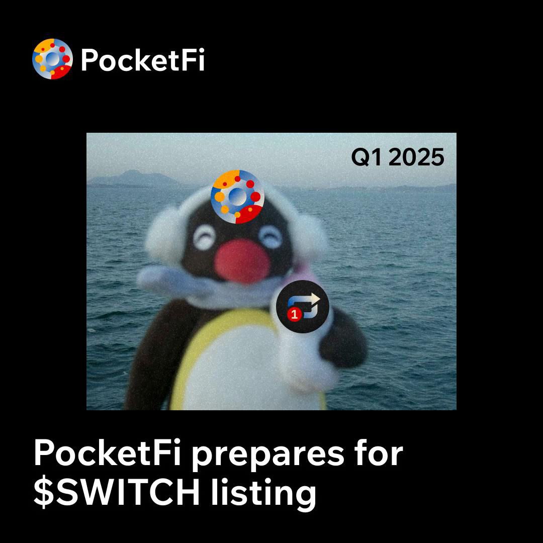 Сдвинули листинг PocketFi Инфа     Обновленный листинг $SWITCH  Листинг $SWITCH подтвержден на первый квартал 2025 года , что соответствует наилучшим условиям для успешного запуска.  Почему первый квартал 2025 года?   1   Сложные рыночные условия  Текущее состояние рынка создает неблагоприятные условия для запуска токенов. Устанавливая листинг на Q1 2025, мы обеспечиваем лучшие условия для успеха $SWITCH .   2   Быстрый рост PocketFi  За последний месяц PocketFi стремительно вырос, добавив 2 миллиона пользователей и значительно увеличив объемы торговли. Чтобы поддержать этот импульс, мы готовим крупную маркетинговую кампанию, финансируемую грантом TON Foundation в следующем месяце. Эта кампания направлена ​​на ускорение пользователей роста, повышения узнаваемости PocketFi и привлечения новых партнеров по листингу для подготовки почвы для $SWITCH .    Токеномическое воздействие  Это обновление не повлияет на токеномику по двум основным причинам:  1   Со временем халвинги сократили общую эмиссию $SWITCH в 10 раз , обеспечив устойчивое предложение.  2   Чтобы обеспечить справедливую экосистему, $SWITCH со всех неактивных кошельков и ботов будут сожжены , что сократит общий запас и увеличит ценность для активных пользователей.    Кроме того, в ближайшие дни будет выпущено обновление дорожной карты PocketFi , в котором будут описаны наши следующие шаги и планы на будущее.  МАЙНИТЬ ТУТ