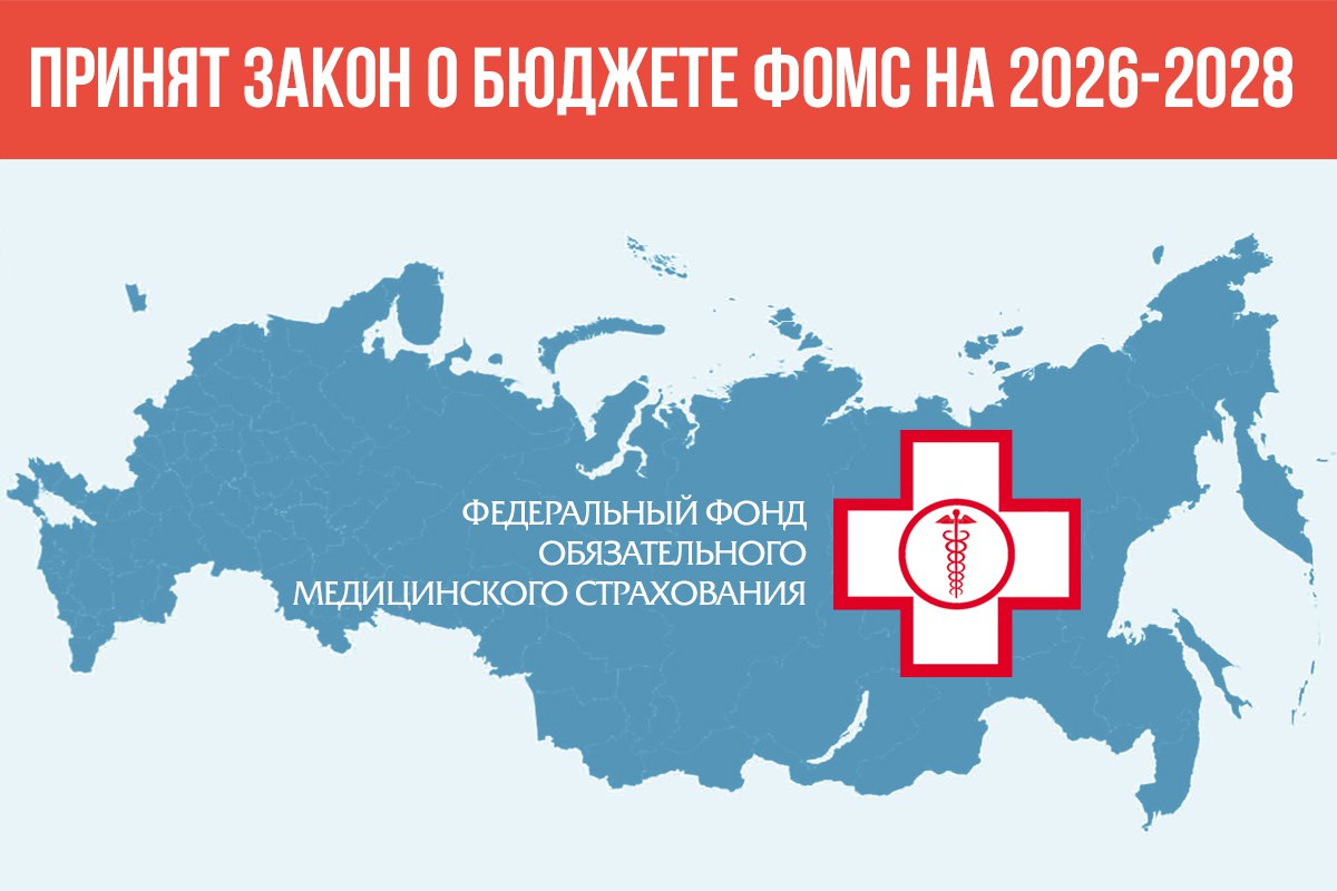 Госдума приняла закон о бюджете ФОМС на 2026 2028 гг Государственная Дума приняла в третьем чтении закон о бюджете Федерального фонда обязательного медицинского страхования на 2026 год и плановый период 2027 2028 годов Доходы бюджета ФОМС запланированы в объёме 4 7 трлн рублей на 2026 год 5 1 трлн рублей на 2027 год и 5 4 трлн рублей на 2028 год Расходы составят 4 8 трлн 5 1 трлн и 5 5 трлн рублей соответственно Возникающий дефицит 82 млрд рублей в 2026 году будет полностью покрываться за счёт переходящих остатков средств что подтверждает сбалансированность бюджета Председатель ФОМС Илья Баланин Бюджет Федерального фонда обязательного медицинского страхования на 2026 2028 годы обеспечит сбалансированное финансирование системы ОМС и гарантирует стабильное получение бесплатной медицинской помощи для более чем 145 миллионов граждан Подробнее