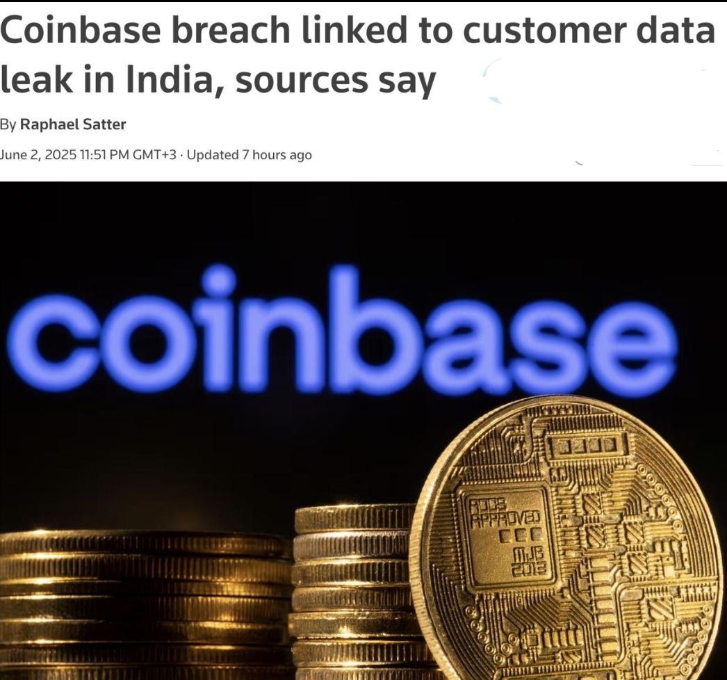 В Coinbase знали об утечке данных за несколько месяцев до раскрытия информации Reuters Инцидент связан с сотрудницей индийской аутсорсинговой компании TaskUs, которая фотографировала данные клиентов Coinbase на личный телефон. Женщина и предполагаемый сообщник передавали данные хакерам за взятки. После инцидента более 200 сотрудников TaskUs были уволены, что вызвало резонанс в индийских СМИ. Coinbase оценивает потенциальный ущерб до 400,000,000$. КриптоТрейдер 888: КАНАЛ ЧАТ MEXC - биржа с самыми низкими комиссиями на торговлю
