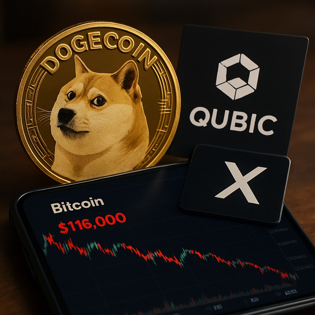 Продавцы Dogecoin находятся под контролем: проект Qubic, сосредоточенный на ИИ, объявил о намерении сообщества нацелиться на Dogecoin в социальной сети X. Биткоин тем временем продолжает торговаться ниже отметки в $116,000. SQUAD