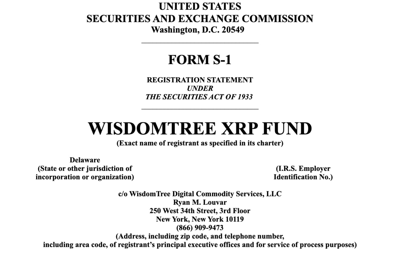 WisdomTree подала заявку в SEC на запуск XRP-ETF  Подписаться   Биржи : LBank   Blofin   Bitunix Получай бонусы — регистрируйся на бирже!