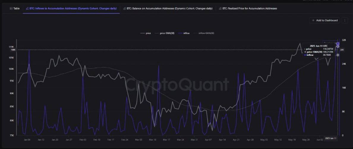 $3,3 млрд в BTC перетекают в кошельки для долгосрочного хранения, 30,784 BTC добавлены за один день, поскольку киты накапливаются вблизи исторических максимумов