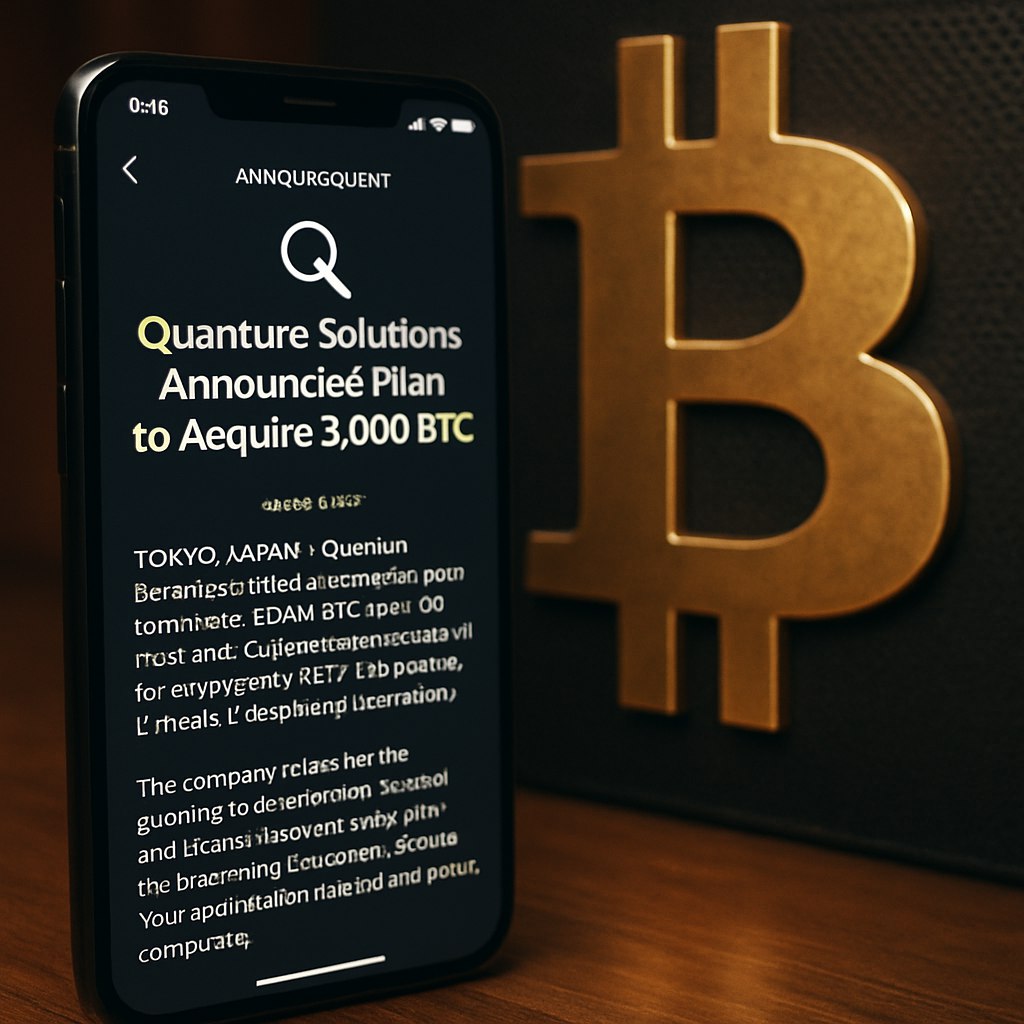 Японская ИИ-компания Quantum Solutions анонсировала планы по приобретению 3000 BTC в течение года. Управление криптовалютным резервом будет осуществлять дочерняя организация GPT Pals Studio Limited.     В компании отмечают, что растущий рынок криптовалют и статус биткоина как "цифрового золота" становятся важными факторами для институциональных инвесторов и публичных компаний.       Наши ссылки   Торгуем на Bybit   Pro Energy
