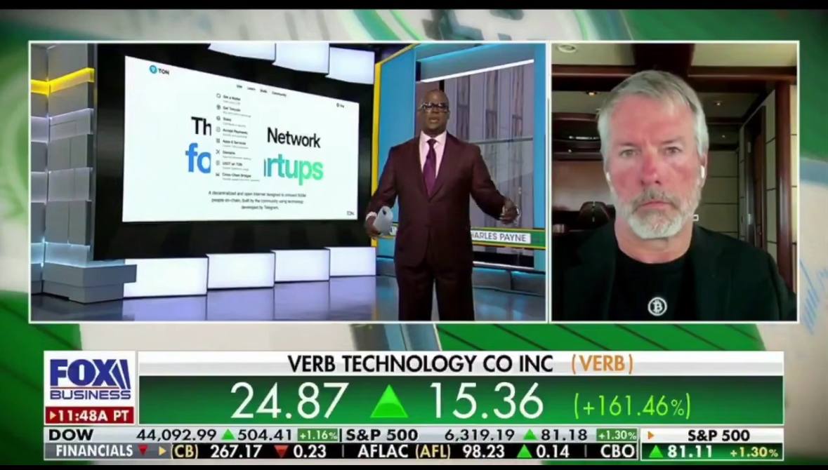 TON полноценно вышел на запад   На американском телеканале Fox Business вышло вышло небольшое интервью с Майклом Сэйлором. Там он похвалил TON за быстрый блокчейн и молниеносные транзакции   Майкл Сэйлор - глава компании MicroStategy. Его состояние в крипте оценивается в $8 млрд   Новость вышла 21 час назад. В этот момент наша любимая криптовалюта показала небольшой рост, но затем продолжила падение в бездну   Что еще нужно этому мемкоину, чтобы дойти хотя бы до $4??       Чат •    Рефералы •  Комбо •   Stars •   Digitality NFE
