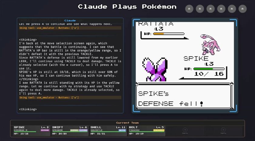 На Twitch запущена прямая трансляция игры Claude 3.7 Sonnet в Pokemon.  Новости   AI   YouTube