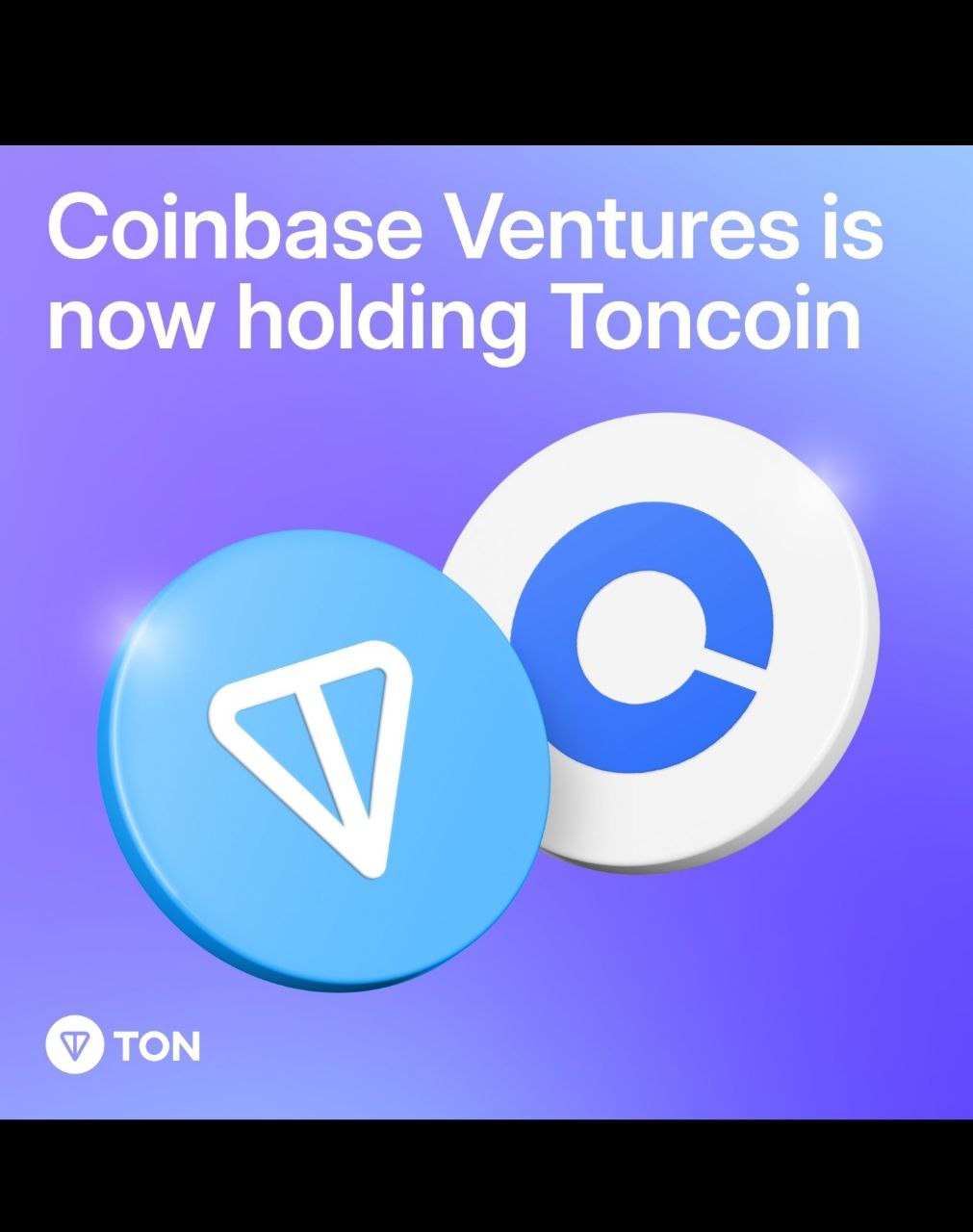Coinbase Ventures инвестировала в токены TON Размер инвестиции не раскрывается. Источник