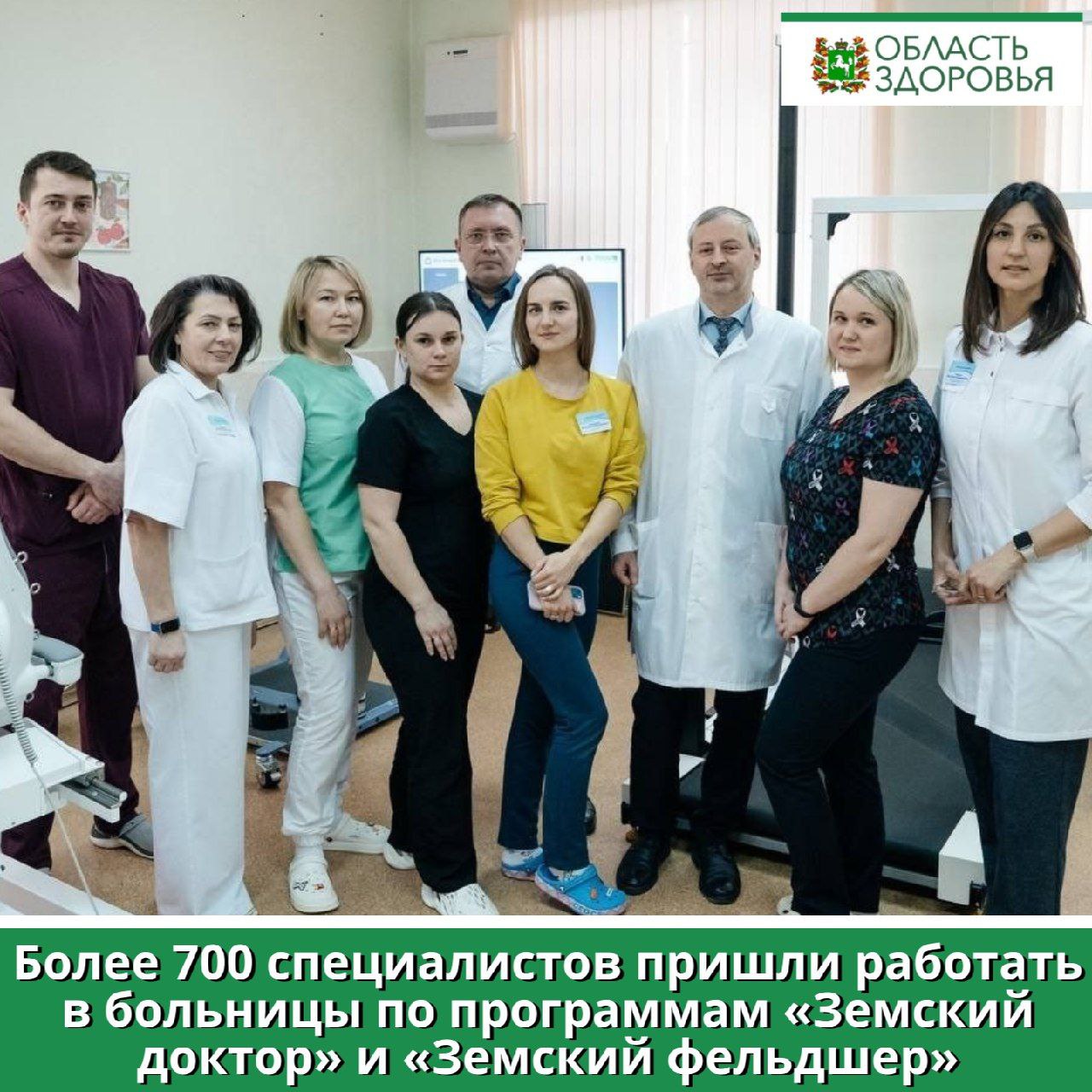 ⏺Более 700 специалистов пришли работать в сельские больницы Томской области по программ «Земский доктор» и «Земский фельдшер» за время реализации нацпроекта  В целом дефицита врачебных кадров в регионе нет. Начальник департамента здравоохранения Томской области Роберт Фидаров прокомментировал текущую кадровую ситуацию в регионе.  «Укомплектованность медицинских организаций врачами, оказывающих медицинскую помощь населению области  доля занятых физическими лицами должностей от общего количества должностей , составила 86,8%  в 2023 году – 83,9% . Таким образом, по области в целом, дефицита врачебных кадров нет. Из общего числа медицинского персонала  врачей и средних медицинских работников  на фельдшерско-акушерских и фельдшерских пунктах, во врачебных амбулаториях работали 415 медицинских работников», - сказал глава облздрава Роберт Фидаров.   Также он добавил, что укомплектованность медицинских организаций средним медицинским персоналом, оказывающим первичную медико-санитарную помощь  доля занятых физическими лицами должностей от общего количества должностей в медицинских организациях, оказывающих первичную медико-санитарную помощь  составила 94,0%  в 2023 году – 85,3% .  В Томской области продолжается реализация программ «Земский доктор» и «Земский фельдшер», которые помогают достигнуть целей президентского нацпроекта «Продолжительная и активная жизнь» в части ликвидации кадрового дефицита. С 2019 по 2024 год трудоустроены более 700 специалистов. Об этом сообщила на пресс-конференции Светлана Грузных.  «Кроме того, для поддержки медиков, которые решают трудиться в районных больницах, в регионе реализуется проект «Бюджетный дом». За последний год для семей медицинских работников приобретено 7 квартир в благоустроенных домах в пяти районах Томской области», — отметила Светлана Грузных.    Больше информации читайте по ссылке: