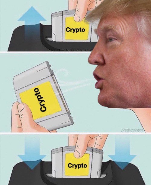 Дональд Трамп заявил, что он большой фанат крипты!