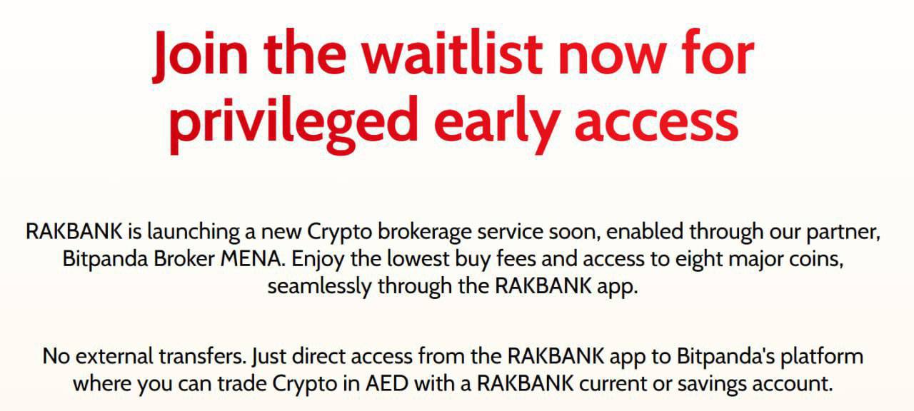 В ОАЭ запустили банковскую торговлю криптой В ОАЭ банк RAKBANK совместно с Bitpanda добавил возможность покупать, продавать и обменивать криптовалюту прямо через мобильное приложение банка — без перевода средств на сторонние биржи. Сервис дает доступ к восьми основным цифровым активам, работает с минимальными комиссиями и полностью соответствует требованиям регулятора ОАЭ. ссылка для регистрации на WEEX +приветственный бонус код при регистрации через приложение: af32