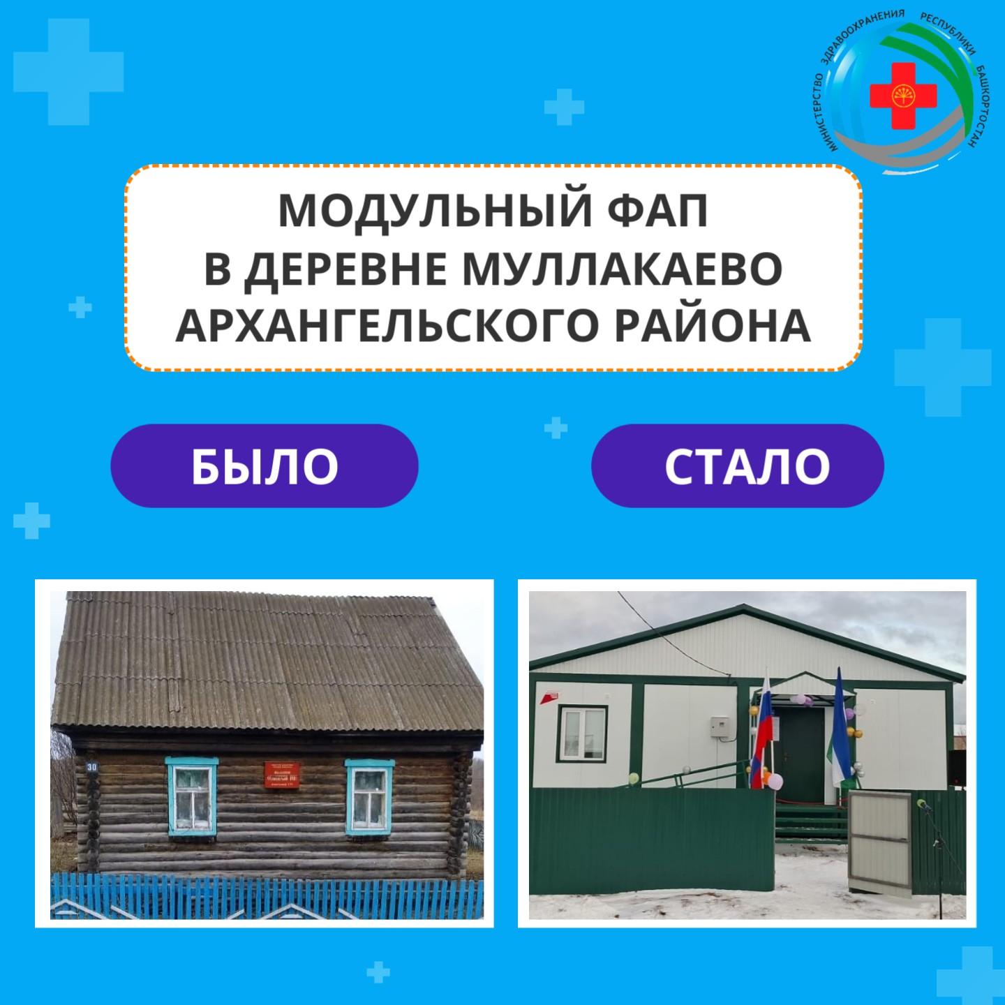 В деревне Муллакаево Архангельского района открылся новый фельдшерско-акушерский пункт по нацпроекту «Здравоохранение».   Новый ФАП был установлен в соответствии с современными требованиями и стандартами. Он оснащен всем необходимым для оказания населению качественной медицинской помощи и комфортной работы персонала.   ‍ Приём пациентов в новом ФАПе будет вести фельдшер Минния Юсупова. которая приехала в деревню по программе «Земский фельдшер». Медицинскую помощь будут получать 337 человек, из которых 46 - дети.   Благодаря проекту «Цифровой ФАП» жителям деревни Муллакаево теперь доступны цифровые медицинские услуги.  Фельдшер сможет:    открыть дистанционно лист временной нетрудоспособности,   выписать электронный рецепт,   провести телемедицинскую консультацию с врачом,   направить медицинские данные – например, ЭКГ.  #МинздравРБ #нацпроект #нацпроектздравоохранение