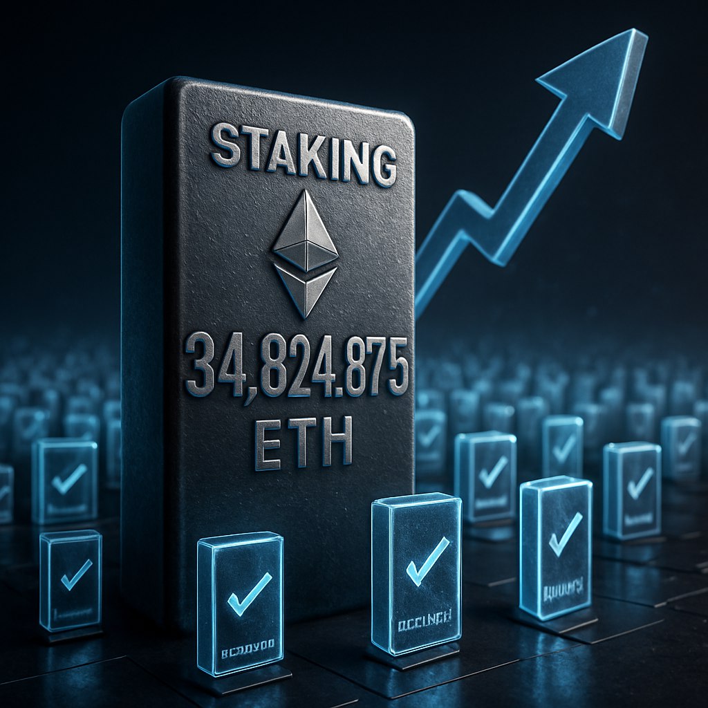 Доля заблокированного в стейкинге Ethereum достигла нового рекорда — 34,824,875 ETH! Это составляет впечатляющие 28,15% от общего объема ETH, что говорит о растущем доверии инвесторов. Количество валидаторов также радует — 1,088,277, что свидетельствует о сильной активности в стейкинге после предыдущих фаз консолидации. Это событие подчеркивает тренд повышения интереса к стейкингу в экосистеме Ethereum и может стимулировать новых участников к торговле криптовалютами. #eth #staking #crypto