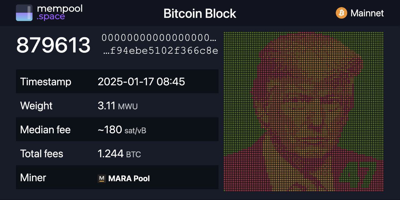 Майнеры встроили портрет Дональда Трампа в один из блоков Bitcoin в честь запланированной на 20 января инаугурации.  Криптаны возлагают очень сильные надежды на Трампа. Дональд, не подведи!