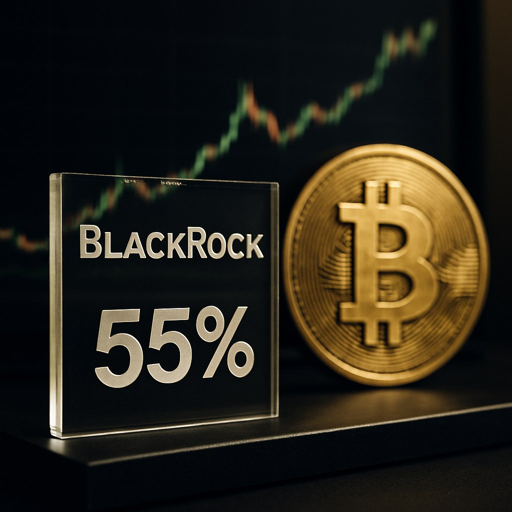 BlackRock продолжает наращивать свои позиции в криптомире! Их ETF iShares на биткойн уже владеет целых 55% от общего объема биткойнов в США, находящихся в спотовых ETF. Этот значительный актив подчеркивает возрастающий интерес институциональных инвесторов к Bitcoin через ETF, что может стать новым катализатором для роста цены. #BlackRock #BitcoinETF #InstitutionalInvesting NFT