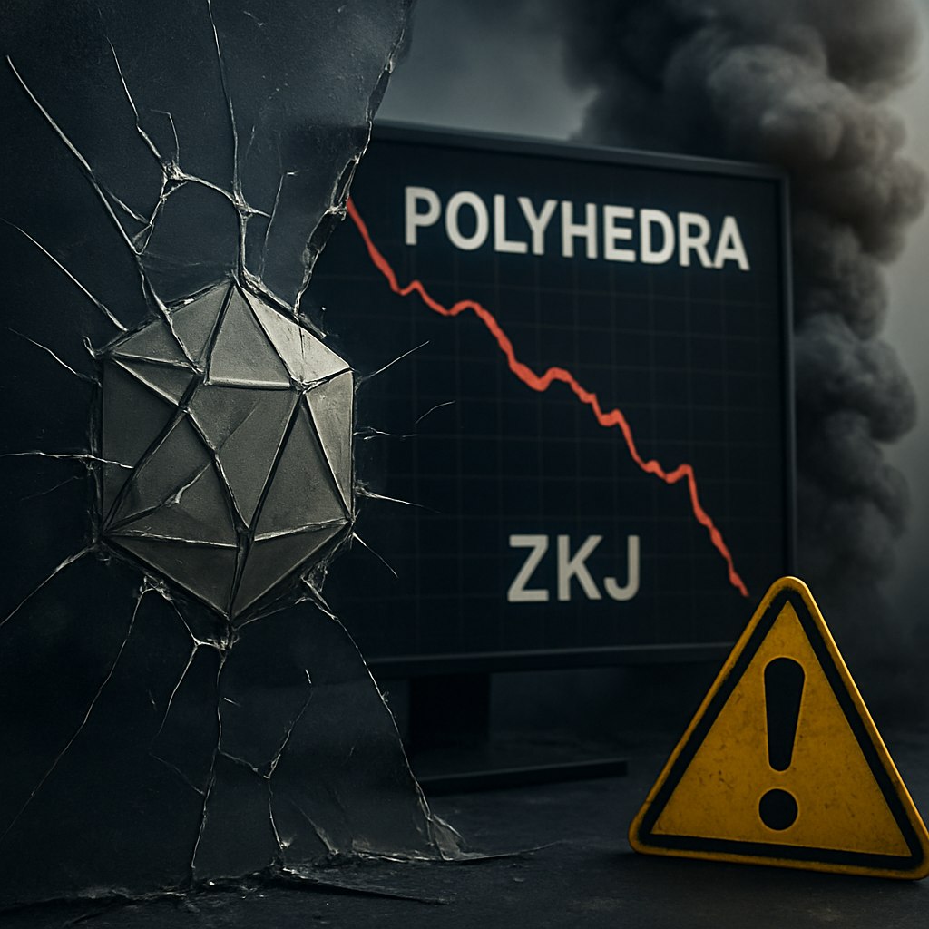 Polyhedra Network понесла серьезный урон: 15 июня в 13:00 UTC цена актива рухнула с ~$1.95 до ~$0.32 всего за пару часов!    Обвал составил колоссальные ~80-87% и привел к ликвидации около $93-94 млн длинных позиций по ZKJ.   Этот инцидент подчеркивает важность рисков на рынке DeFi и необходимость внимательного мониторинга своих активов. В такие моменты особенно важно подходить к инвестициям с осторожностью!    #Polyhedra #ZKJ #DeFi #инвестиции