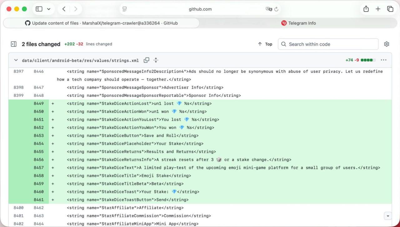 В Telegram может появиться казино мессенджер тестирует платформу Emoji Stake Пользователи смогут делать ставки в виртуальной валюте и бросать кости зарабатывая или теряя её в зависимости от результата На данный момент проводится закрытый плейтест и официального анонса ещё не было Лудоманы потирают руки Илон Маск