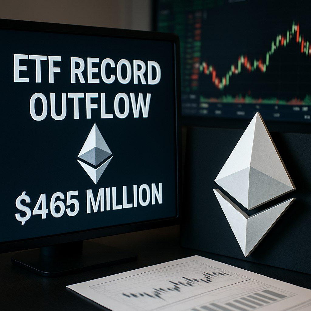 В понедельник произошло историческое событие на рынке ETF: фонды, инвестирующие в спотовый эфир, зафиксировали рекордный вывод средств в размере $465 миллионов.   Основным инициатором этого вывода стал iShares Ethereum Trust от BlackRock. Данный случай стал самым крупным за всю историю таких фондов.    SQUAD