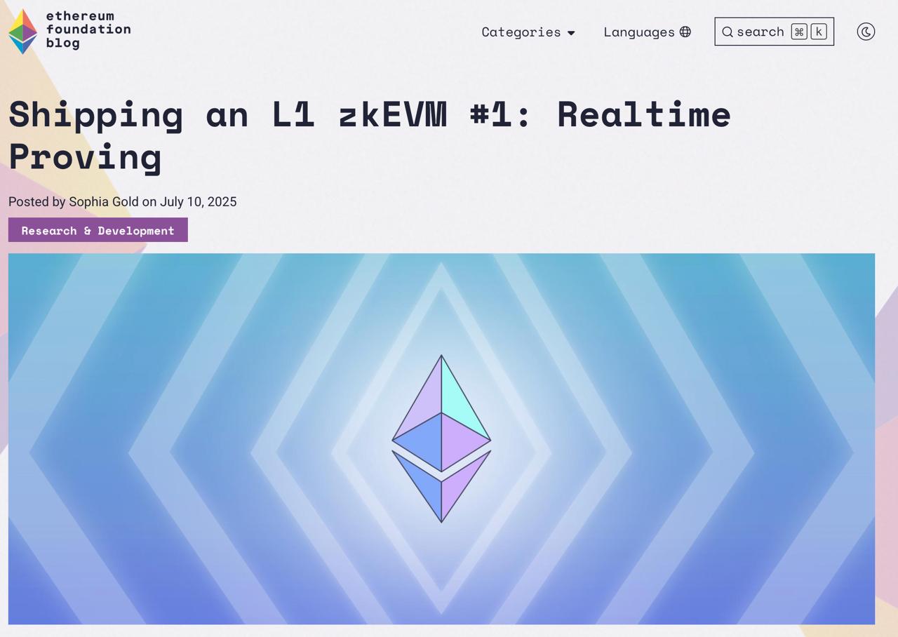Ethereum станет масштабируемее и менее уязвимым — благодаря ZK-доказательствам Фонд Ethereum планирует внедрить доказательства с нулевым разглашением в основную сеть. Они позволяют быстро проверять блоки без повторного выполнения транзакций, что снижает технические требования к узлам. Это упростит участие соло-стейкеров и сделает сеть более устойчивой. Азбука ByВit