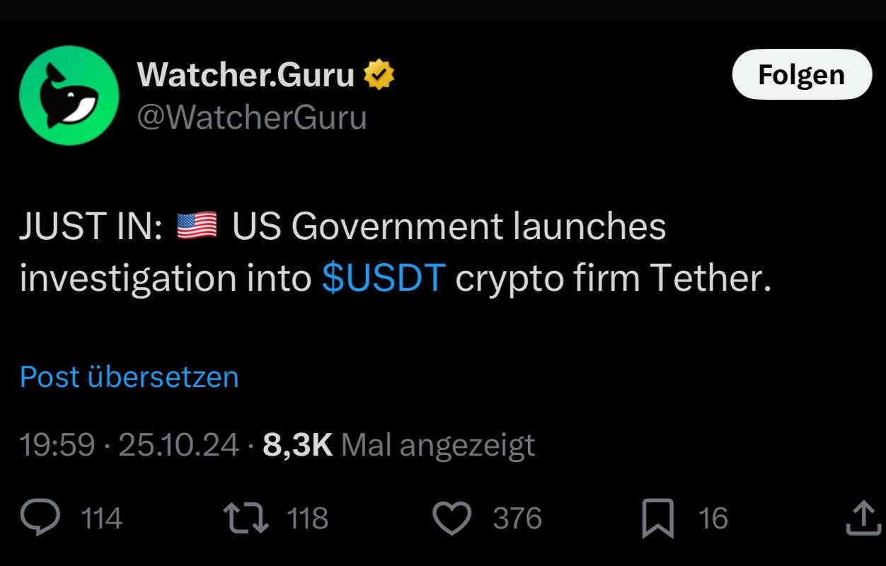 США теперь взялись за Tether