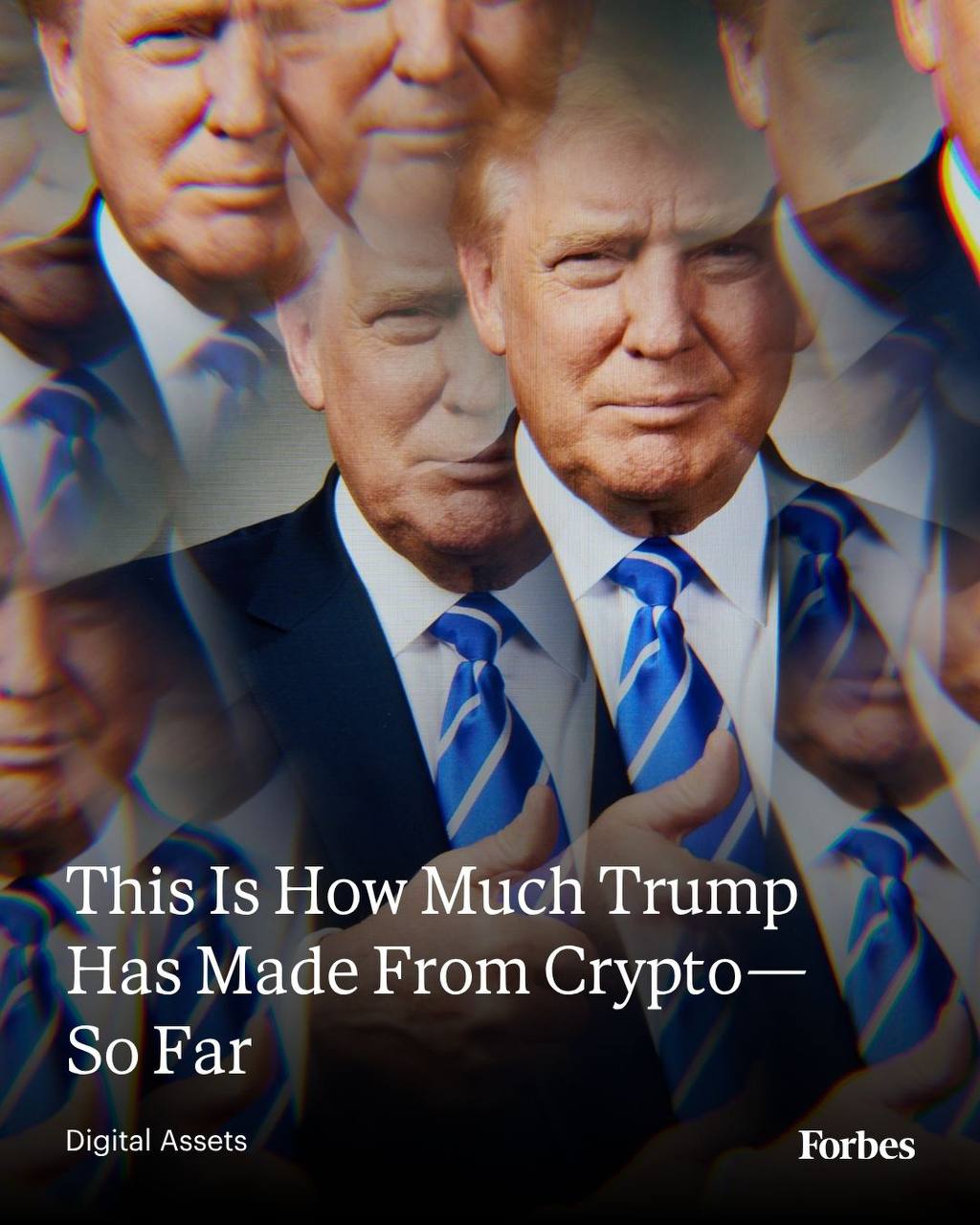 Трамп заработал $1,2 млрд на криптовалюте — подробности из отчёта Forbes Дональд Трамп, по данным Forbes, значительно увеличил своё состояние за счёт крипты. Согласно опубликованному 5 июня отчёту, его общий криптодоход за последний год составил $1,2 млрд, при этом после уплаты налогов прибыль оценивается в $935 млн. Основные источники дохода: $390 млн — от продажи токенов платформы World Liberty Financial $315 млн — от мемкойна TRUMP $427 млн — от других мемкоинов До $60 млн — в стабильной монете USD1, также связанной с World Liberty Financial Crypto Azam