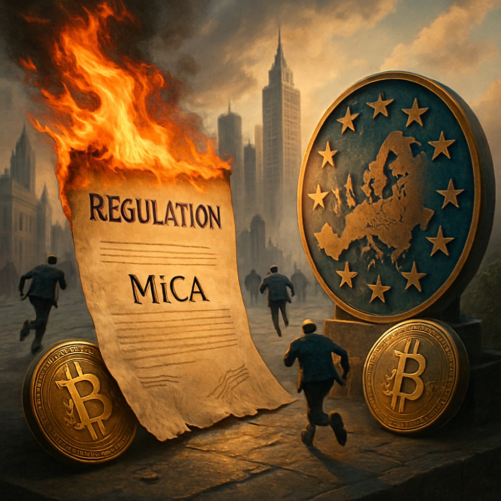 В Европе накаляется конкурентная борьба на фоне внедрения регуляций MiCA!  Согласно последним данным, всё больше криптобирж начинают работу на европейском рынке, благодаря новым правилам, которые обозначает MiCA. Эти регуляции создают четкие «дороги» для участников, что, безусловно, влияет на динамику конкуренции.   Что ж, похоже, наше время наблюдать за эволюцией криптоиндустрии в Европе!    #MiCA #Криптобиржи #Европа       Наши ссылки   Торгуем на Bybit   Pro Energy